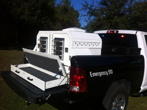 Picture of animal control truck transport box
