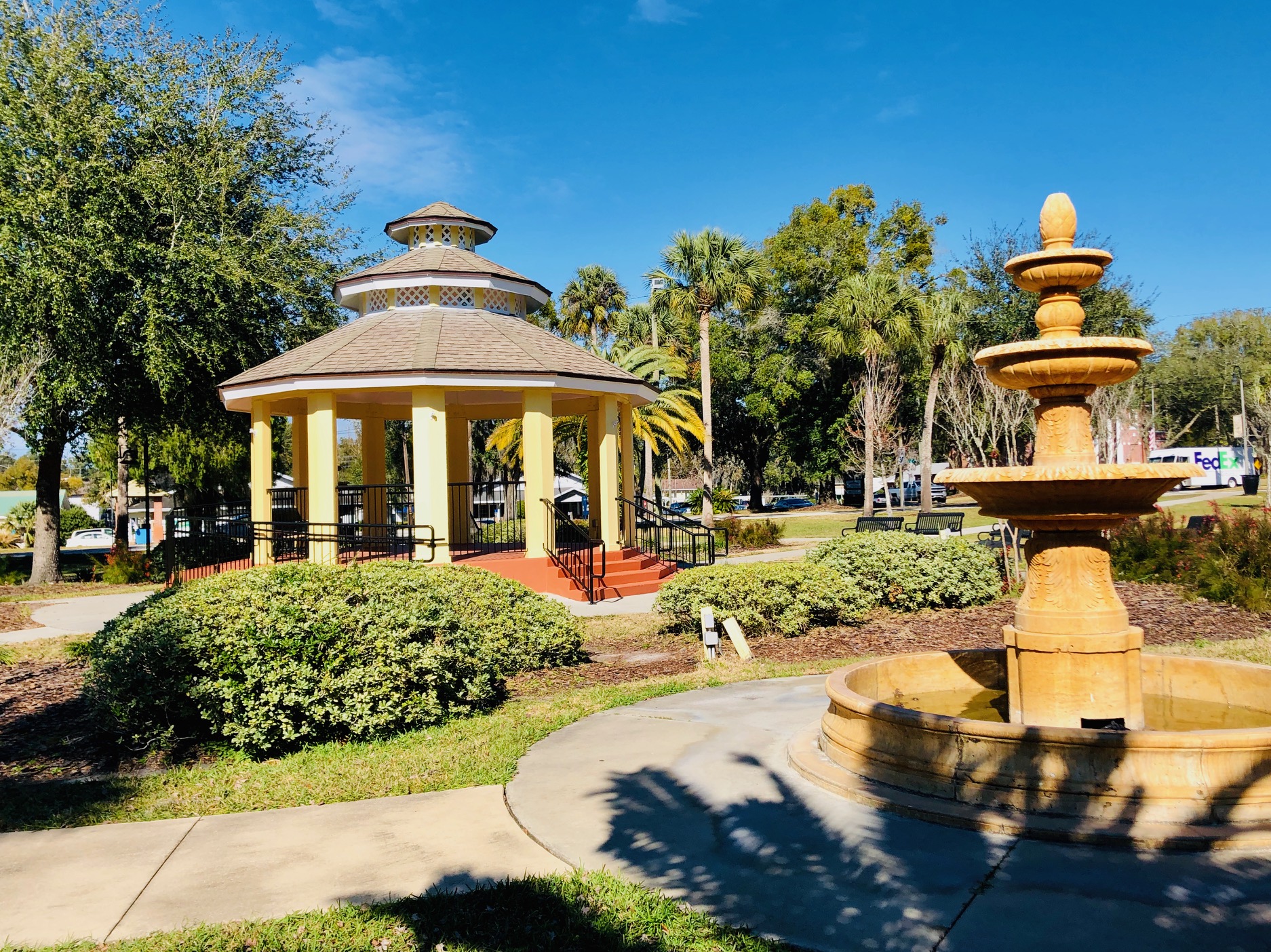 Dickinson Park Fountain and Gazebo